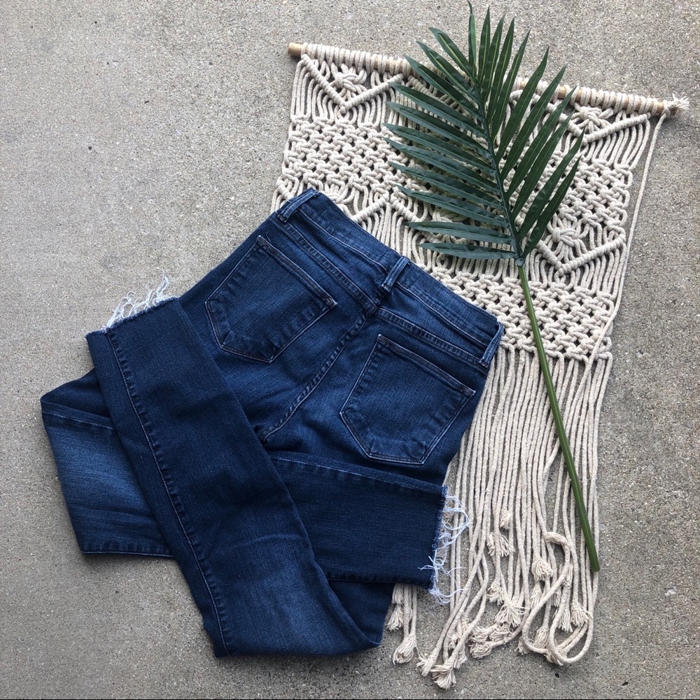 Frame Denim Size 25 - Le High Skinny Frayed Jeans